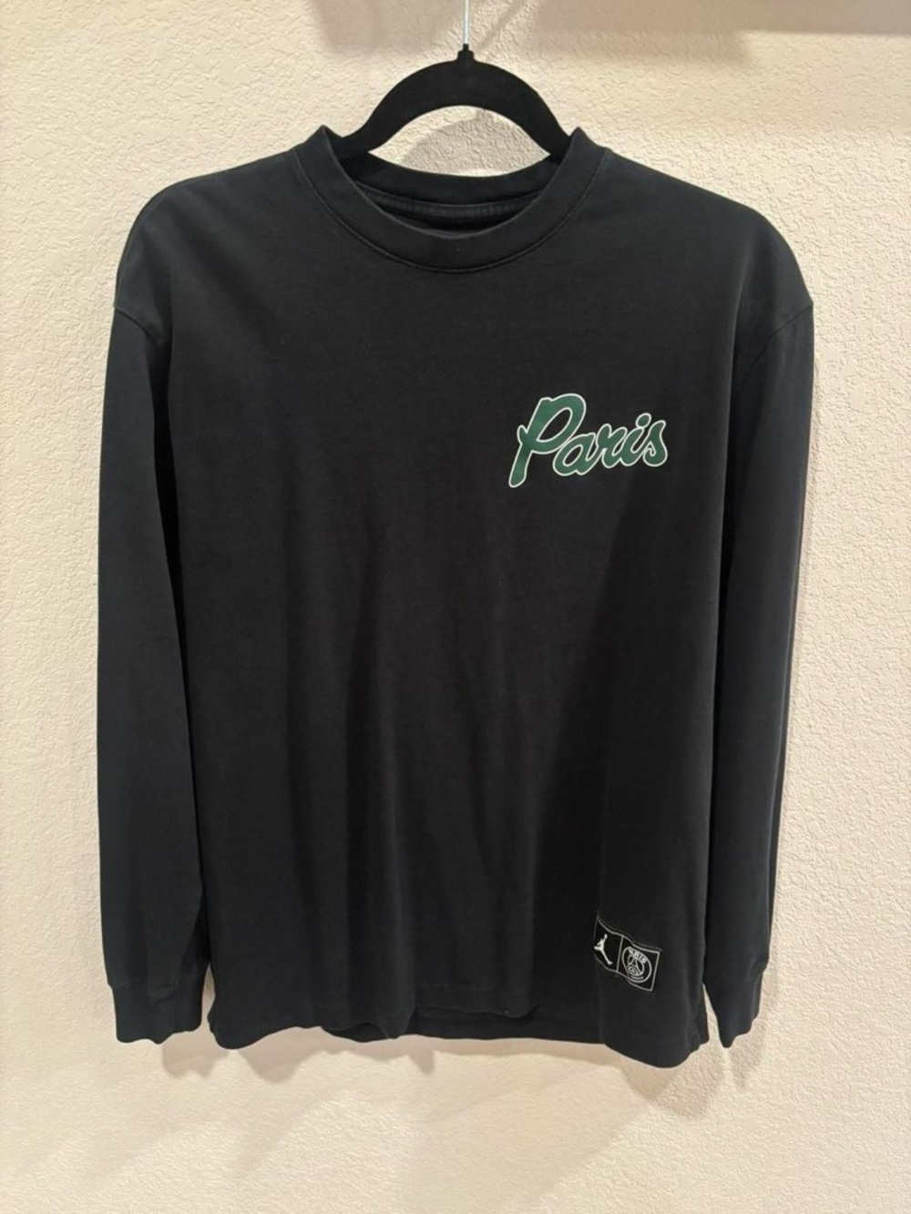 Jordan x PSG Paris Long Sleeve Tee Black Size M - Authentic From Paris Store